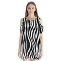 Shoulder Cutout Velvet One Piece 