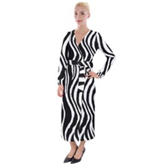 Velvet Maxi Wrap Dress 