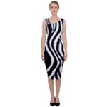 Zebra Sleeveless Pencil Dress