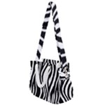Zebra Rope Handles Shoulder Strap Bag