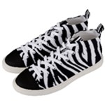Zebra Men s Mid-Top Canvas Sneakers