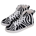 Zebra Men s Hi-Top Skate Sneakers