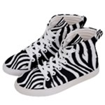 Zebra Women s Hi-Top Skate Sneakers