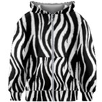Zebra Kids  Zipper Hoodie Without Drawstring