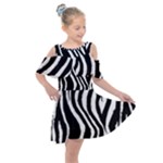 Zebra Kids  Shoulder Cutout Chiffon Dress