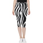 Zebra Inside Out Lightweight Velour Capri Leggings 