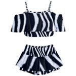 Zebra Kids  Off Shoulder Skirt Bikini