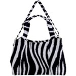 Zebra Double Compartment Shoulder Bag