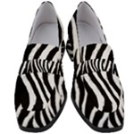 Zebra Women s Chunky Heel Loafers
