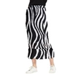 Zebra Maxi Fishtail Chiffon Skirt