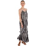 Zebra Cami Maxi Ruffle Chiffon Dress