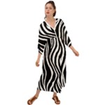 Zebra Grecian Style  Maxi Dress