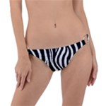 Zebra Ring Detail Bikini Bottom