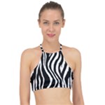 Zebra Racer Front Bikini Top