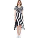 Zebra High Low Boho Dress