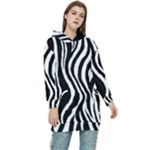 Zebra Women s Long Oversized Pullover Hoodie