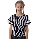 Zebra Kids  Cut Out Flutter Sleeves