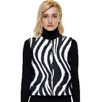 Zebra Women s Short Button Up Puffer Vest