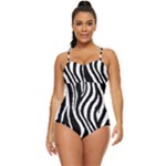 Zebra Retro Full Coverage Swimsuit