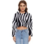 Zebra Women s Lightweight Cropped Hoodie