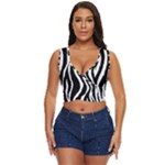 Zebra Women s Sleeveless Wrap Top