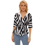 Zebra Lightweight Drawstring Hooded Top