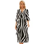 Zebra Midsummer Wrap Dress