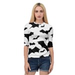 Deathrock Bats Quarter Sleeve Raglan Tee