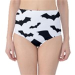 Deathrock Bats Classic High-Waist Bikini Bottoms