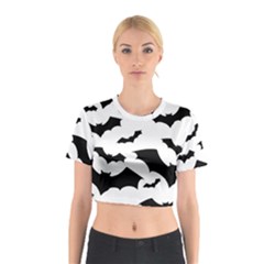 Deathrock Bats Cotton Crop Top from ArtsNow.com