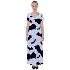 High Waist Short Sleeve Maxi Dress 