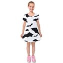 Kids  Short Sleeve Velvet Dress 