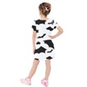 Kids  Short Sleeve Velvet Dress 