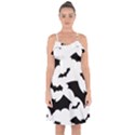 Ruffle Detail Chiffon Dress 