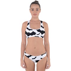 Deathrock Bats Cross Back Hipster Bikini Set from ArtsNow.com