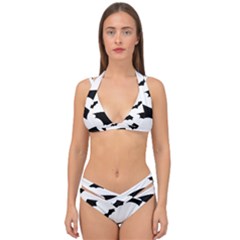 Double Strap Halter Bikini Set 