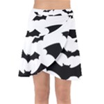 Deathrock Bats Wrap Front Skirt