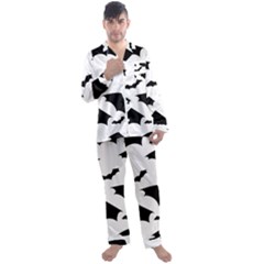 Men s Long Sleeve Satin Pajamas Set 