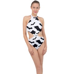 Halter Side Cut Swimsuit 