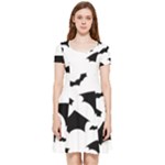 Deathrock Bats Inside Out Cap Sleeve Dress