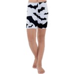 Deathrock Bats Kids  Lightweight Velour Capri Yoga Leggings
