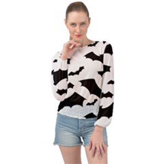 Banded Bottom Chiffon Top 