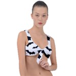 Deathrock Bats Front Tie Bikini Top