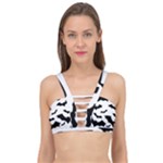 Deathrock Bats Cage Up Bikini Top