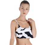 Deathrock Bats Layered Top Bikini Top 