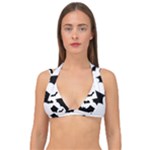 Deathrock Bats Double Strap Halter Bikini Top