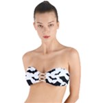 Deathrock Bats Twist Bandeau Bikini Top