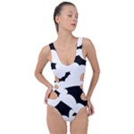 Deathrock Bats Side Cut Out Swimsuit