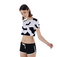 Tie Back Short Sleeve Crop T-Shirt 