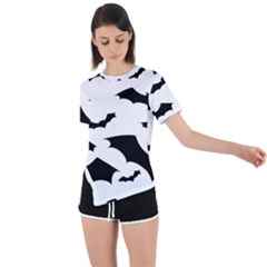 Asymmetrical Short Sleeve Sports T-Shirt 